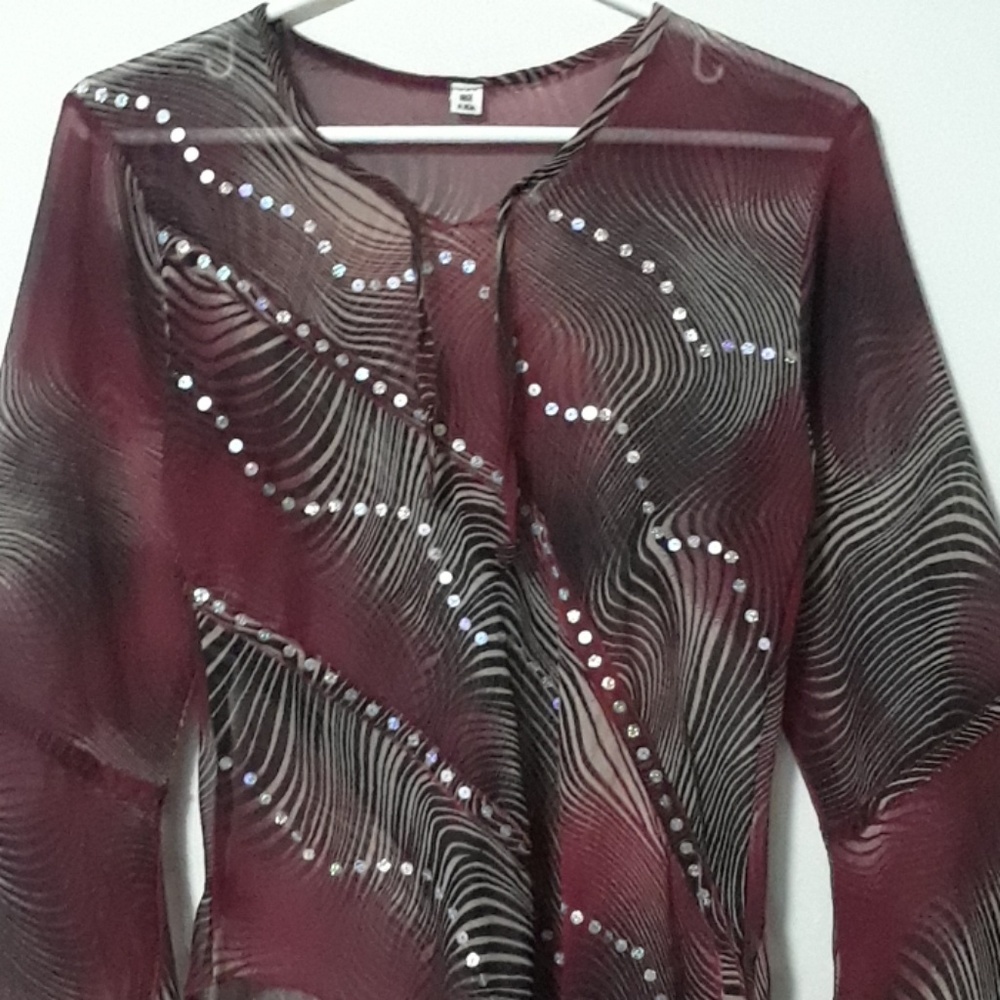 Asymmetrical Sequin Tunic - image 2
